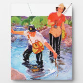 R.J.カバリエールによって魚をネッティング フォトプラーク (正面)