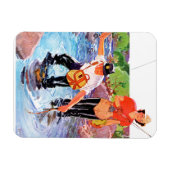 R.J.カバリエールによって魚をネッティング マグネット (横)