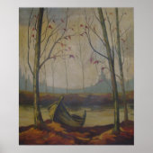 R.J. Ketchum – 秋の湖畔のボート ポスター (正面)