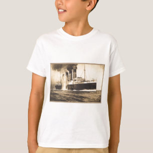 R.M.S. Kinsaleの頭部を離れて魚雷によって当られるルシタニア Tシャツ