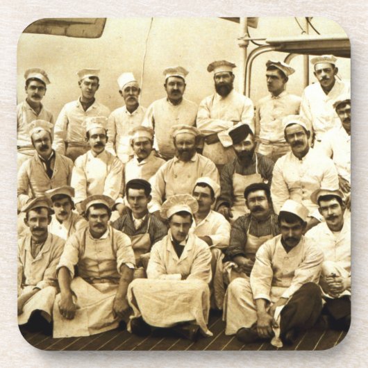 R.M.S. Teutonic (b/w. p.の船の調理師 コースター (正面)