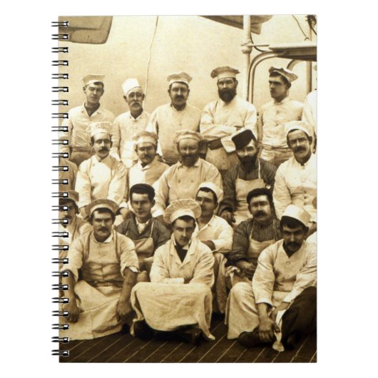 R.M.S. Teutonic (b/w. p.の船の調理師 ノートブック (正面)