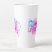 R & O (Riz & Lady O)神秘的なポッドキャストホスト カフェラテマグ (正面)