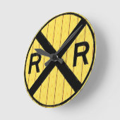 R.R.交差ウォールクロック ラウンド壁時計 (傾斜)