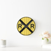 R.R.交差ウォールクロック ラウンド壁時計 (ホーム)