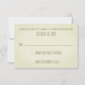 R.S.V.P.を結婚するマツ円錐形 出欠カード (裏面)