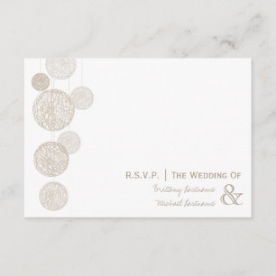 R.S.V.P.を結婚する麻ひもの地球 出欠カード