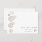 R.S.V.P.を結婚する麻ひもの地球 出欠カード (正面/裏面)