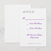 R.S.V.P. 出欠カード (正面/裏面)