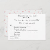 R.S.V.P. 出欠カード (正面/裏面)