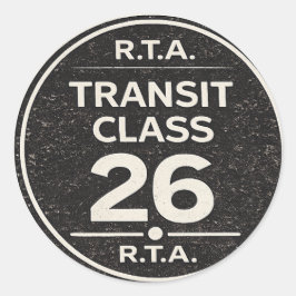 R.T.A. トランジットクラス26 インフラストラクチャーステッカー ラウンドシール