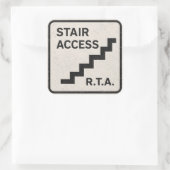 R.T.A. 階段アクセスインフラステッカー スクエアシール (バッグ)