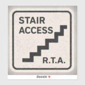 R.T.A. 階段アクセスインフラデカール マット仕上げ  シール (シート)