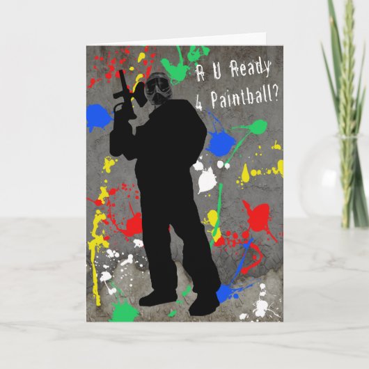 R Uは4ペイントボールを用意しますか。 カード (正面)