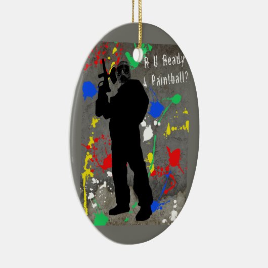 R Uは4ペイントボールを用意しますか。 セラミックオーナメント (右)