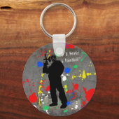 R U準備4ペイントボール？ キーホルダー (正面)