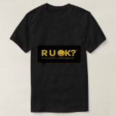 R u ok日、R Uok、R U K、クリスマス Tシャツ (デザイン正面)