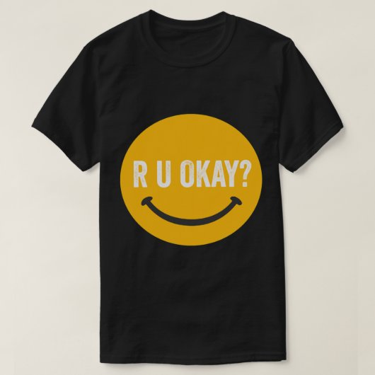 R U OK (1) Tシャツ (デザイン正面)
