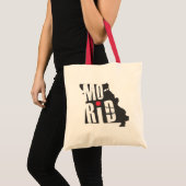 R/Wの大きいロゴのトート トートバッグ (正面(商品))