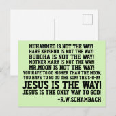 R.W.シャンバッハ引用文、マザー・メアリーは道に迷っている! ポストカード (正面/裏面)