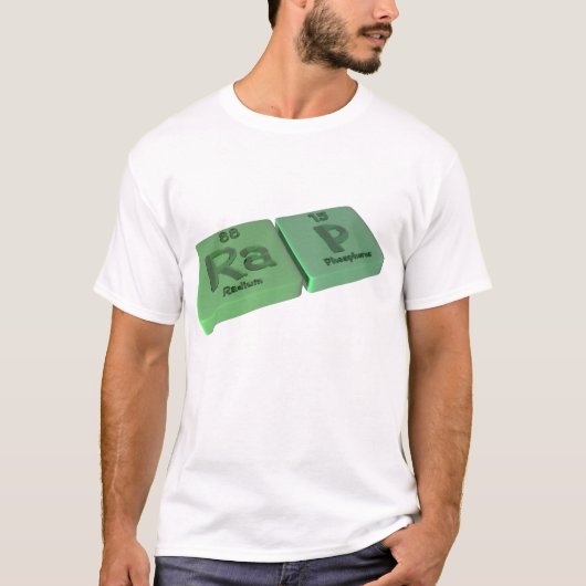 RAのラジウムおよびPのリンとして叩く音 Tシャツ (正面)
