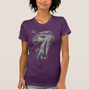 RAの落書きの11:11 HORUS OM ANKHのオウムの霊気の目 Tシャツ