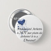RAはそれによってが病気であるちょうど明白なオーレ関節炎ではないです 缶バッジ (正面&裏面)