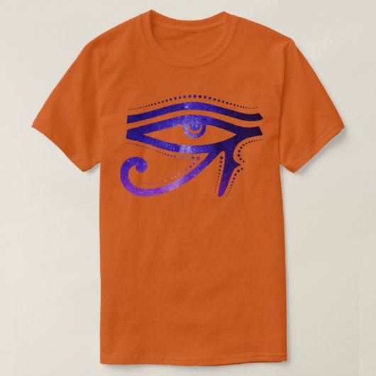 Raエジプトの象形文字の宇宙の目 Tシャツ (デザイン正面)