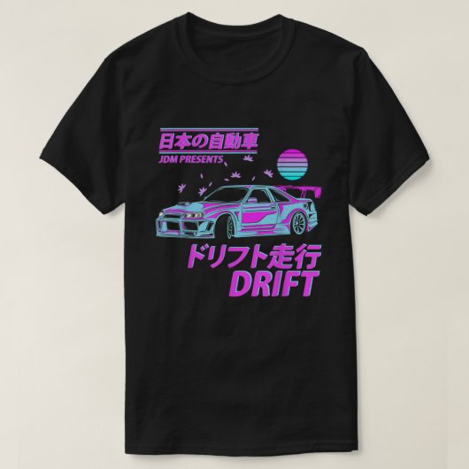 RA用気化波日本JDM自動車ドリフト Tシャツ (デザイン正面)