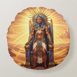 Ra – Ägyptischer Sonnengott ラウンドクッション