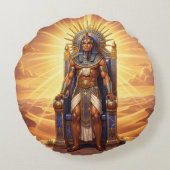 Ra – Ägyptischer Sonnengott ラウンドクッション (裏面)