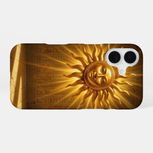 Ra – Ägyptischer Sonnengott´1 iPhone 16ケース (裏面横)