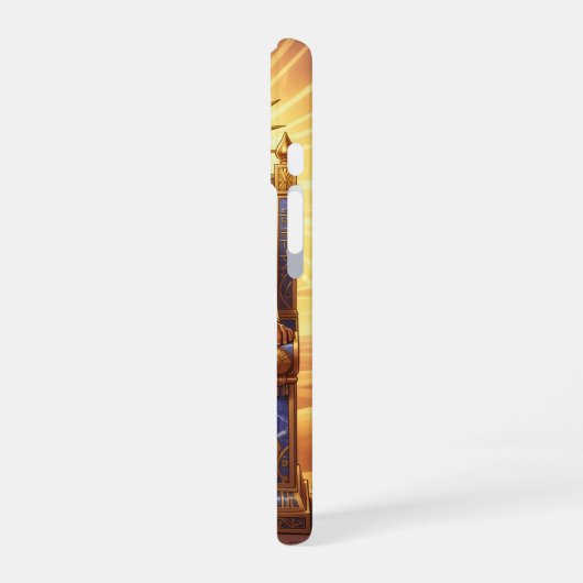 Ra – Ägyptischer Sonnengott iPhone 16ケース (左側面)