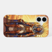 Ra – Ägyptischer Sonnengott iPhone 16ケース (裏面横)