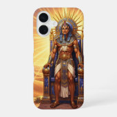 Ra – Ägyptischer Sonnengott iPhone 16ケース (裏面)