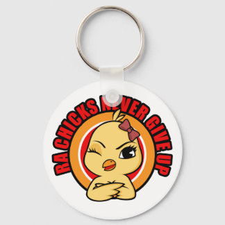 RA Chicks Never 与え Up  Yellow Chickie Keychain キーホルダー