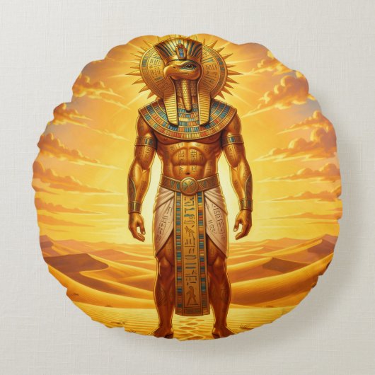 Ra – Egyptian Sun God´1 ラウンドクッション (正面)