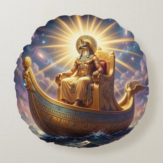 Ra – Egyptian Sun God´5 ラウンドクッション (正面)