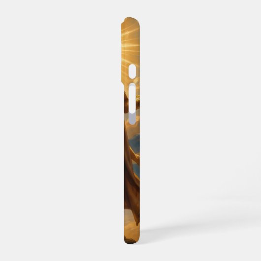Ra – Egyptian Sun God iPhone 16ケース (左側面)