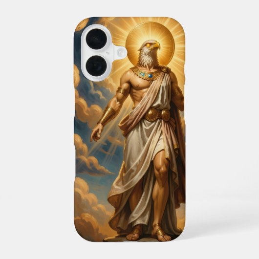 Ra – Egyptian Sun God iPhone 16ケース (裏面)
