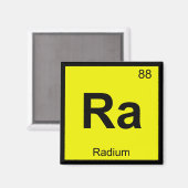 Ra - Radium Chemistry周期表記号 マグネット (正面/裏面)