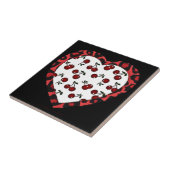 RABさくらんぼレオパードプリントハートロカビリー タイル (側面)