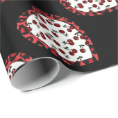 RABさくらんぼレオパードプリントハートロカビリー ラッピングペーパー (ロールコーナー)