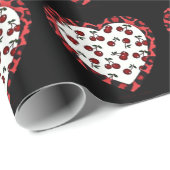 RABさくらんぼレオパードプリントハートロカビリー ラッピングペーパー (ロールコーナー)