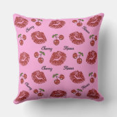 RABロカビリーさくらんぼキスオンピンク クッション (裏面)