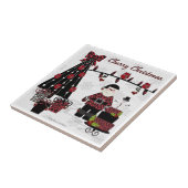 RABロカビリーさくらんぼクリスマスサンタタイル タイル (側面)