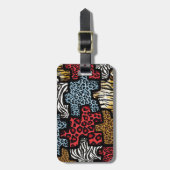 RABロカビリーアニマルプリントパズル ラゲッジタグ (正面縦)