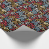 RABロカビリーアニマルプリントパズル ラッピングペーパー (角)