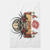 RABロカビリースカルバララブリップスティック キッチンタオル (縦)