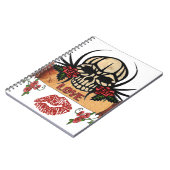 RABロカビリースカルバララブリップスティック ノートブック (左側)